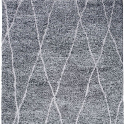 Furniture of America Gresford Contemporary 100% Heat Set Nylon Gray Area Rug Model RG1041