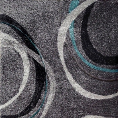 Furniture of America Caledon Contemporary Polypropylene Gray Area Rug Model RG4136