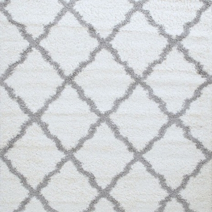 Furniture of America Zafirah Contemporary Polypropylene-Frieze Ivory-Gray Area Rug Model RG5151