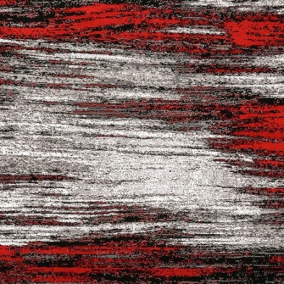 Furniture Of America Sivas Contemporary Polyester Gray/Red Area Rug | RG5184S