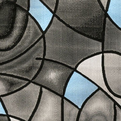 Furniture Of America Sivas Contemporary Polyester Charcoal/Blue Area Rug | RG5187M