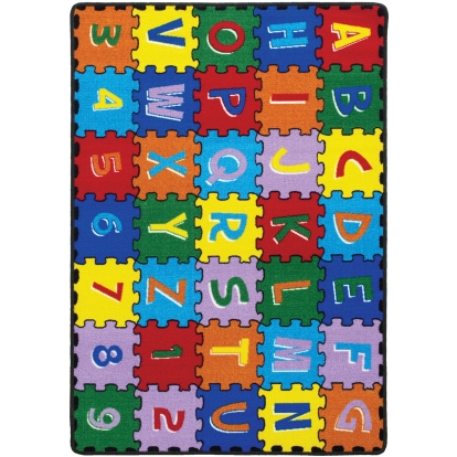 Abbey Alphabet/Multi 4' 9" X 6' 9" Area Rug Model RG5209 by Furniture of America