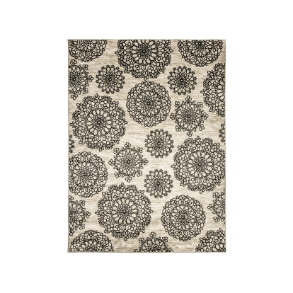 Acanthus Dark Gray/Black 5' X 8' Area Rug Model RG8136S by Furniture of America