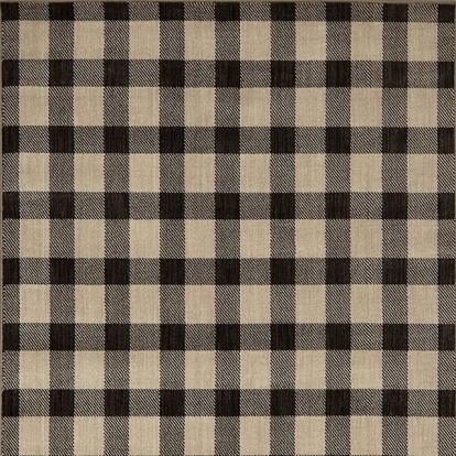 Kendrick Gingham Onyx 5'3 X 7'6" Plaid Area Rug Model RG8185S by Furniture of America