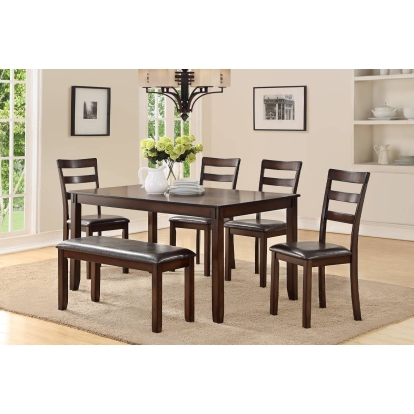 Poundex 6-Pcs Dining Set Model F2547