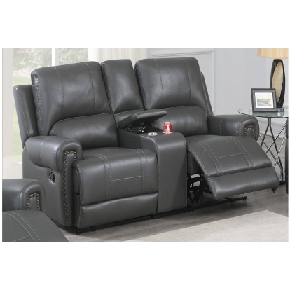 Poundex Power Reclining Loveseat Model F86342