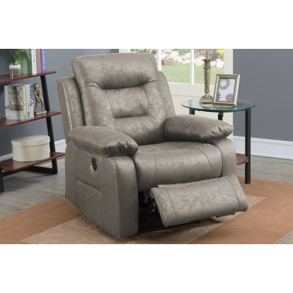 Poundex Power Recliner Single Model F86025