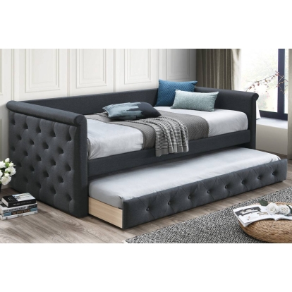 Poundex Day Bed With Slats + Trundle Model F9460