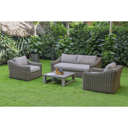 VIG Furniture Beige Outdoor Sofa Set SKU VGATRASF-125-8MM - Product ID 76108