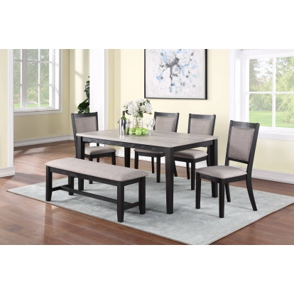Poundex 6-Pcs Dining Set Model F2607