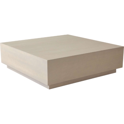 Diamond Sofa SEQUENCECTNA Sequence 46" Square Low Profile Coffee Cocktail Table Almond Grey Wood