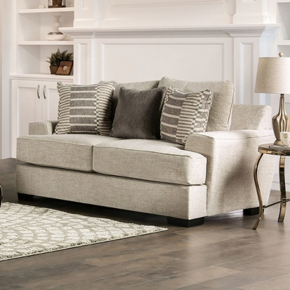 Holborn Beige Loveseat Model SM1219-LV by Furniture of America