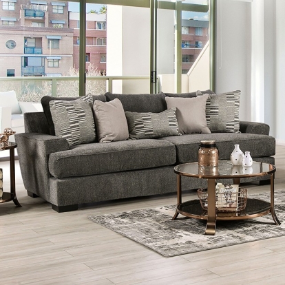 Holborn Gray Sofa with Loveseat Model SM1220-2PC by Furniture of America
