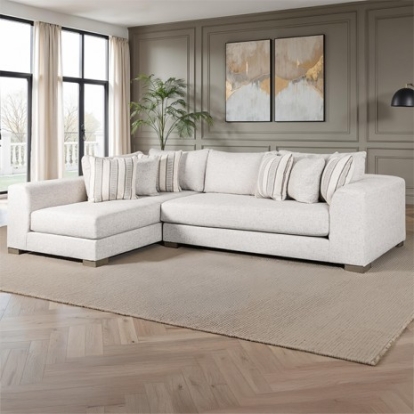 Furniture Of America Alameda Transitional Fabric, Foam, Solid Wood, Others Natural Quartzite Sectional | SM1251-SECT