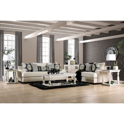 Germaine Ivory Sofa with Loveseat Model SM1283-2PC by Furniture of America