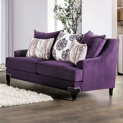 Sisseton Purple Loveseat Model SM2208-LV by Furniture of America