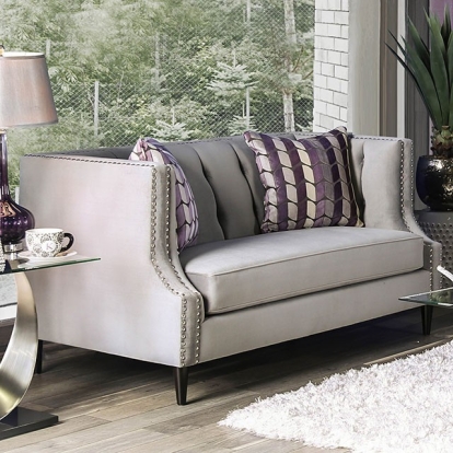 Tegan Gray/Purple Loveseat Model SM2218-LV by Furniture of America