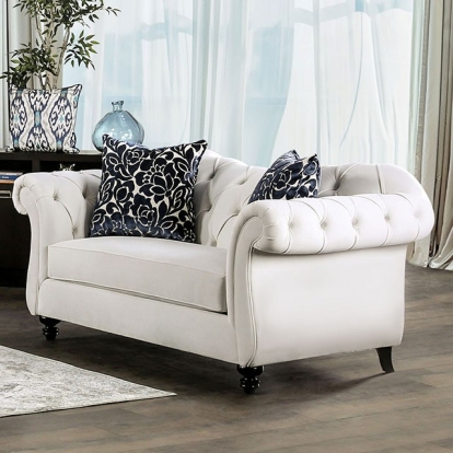 Antoinette White Loveseat Model SM2228-LV by Furniture of America