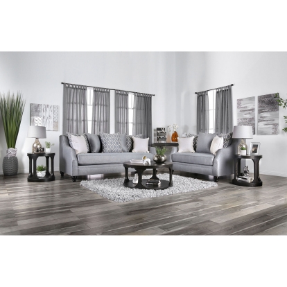 Nefyn Gray Sofa with Loveseat Model SM2670-2PC by Furniture of America