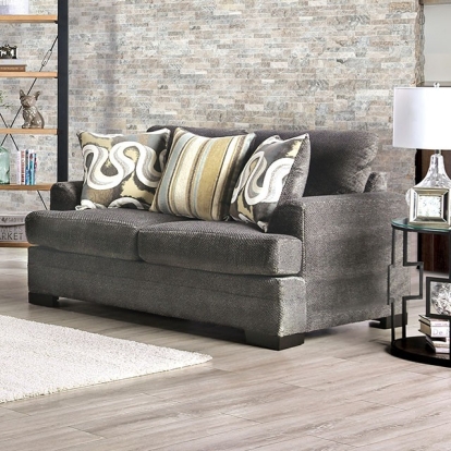 Taliyah Gray/Brown/Yellow Loveseat Model SM3080-LV by Furniture of America