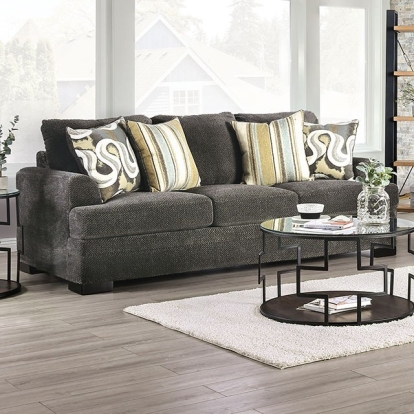 Taliyah Gray/Yellow Sofa Model SM3080-SF by Furniture of America