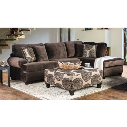 Bonaventura Brown Sectional Model SM5143BR-SECT by Furniture of America