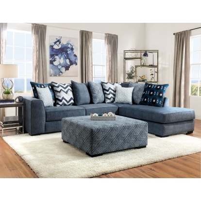 Brielle Blue Sectional Model SM5146-SECT by Furniture of America