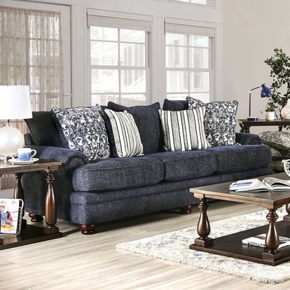 Hadleigh Navy Sofa Model SM5157-SF by Furniture of America