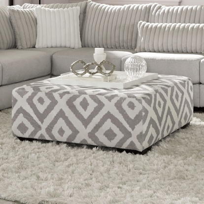 Hermiston Gray Ottoman Model SM5171-OT by Furniture of America
