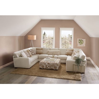 Carleton Ivory/Tan Sectional Model SM5172-SECT by Furniture of America