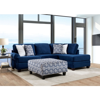 Waldport Navy Sectional Model SM5175-SECT by Furniture of America