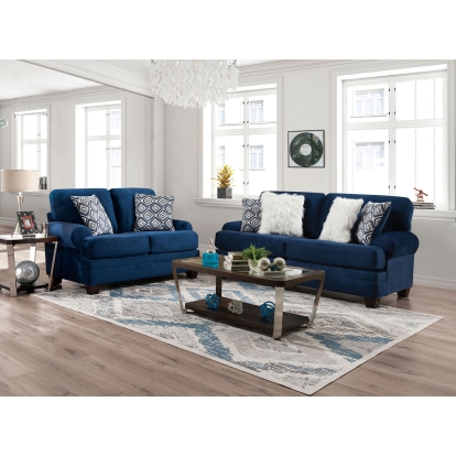 Waldstone Navy Sofa with Loveseat Model SM5176-2PC by Furniture of America