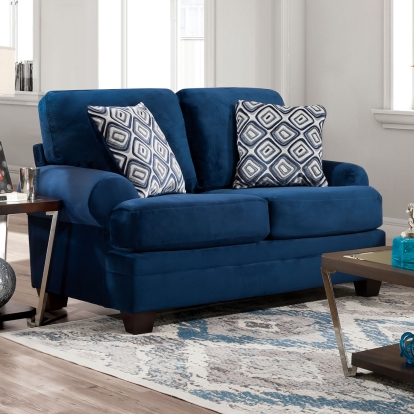 Waldstone Navy Loveseat Model SM5176-LV by Furniture of America