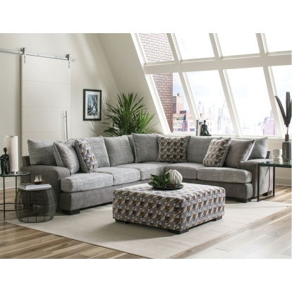Alannah Light Gray/Gray/Brown Sectional Model SM5184-SECT by Furniture of America