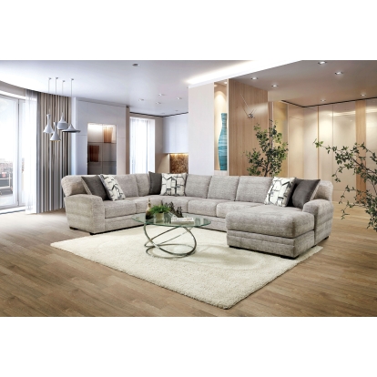 Walthamstow Gray Sectional Model SM5190-SECT by Furniture of America