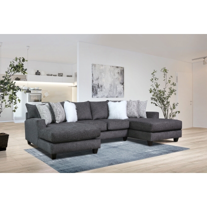 Kennington Charcoal Sectional Model SM5247-SECT by Furniture of America
