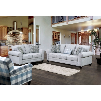 Aberporth Gray Sofa with Loveseat Model SM5406-2PC by Furniture of America