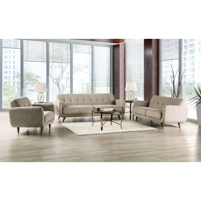 Siegen Beige Sofa with Loveseat Model SM6043-2PC by Furniture of America
