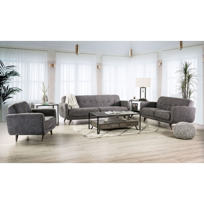 Siegen Gray Sofa with Loveseat Model SM6044-2PC by Furniture of America