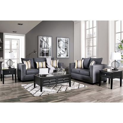 Inkom Slate Sofa with Loveseat Model SM6220-2PC by Furniture of America