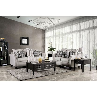 Talgarth Gray Sofa with Loveseat Model SM6221-2PC by Furniture of America