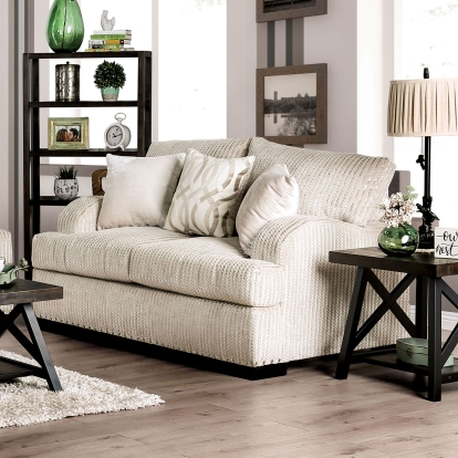 Zayla Golden Ivory Loveseat Model SM6223-LV by Furniture of America