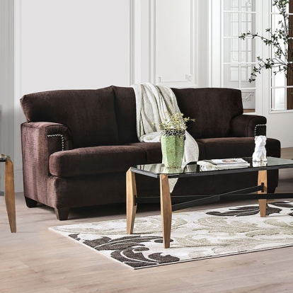Brynlee Chocolate Sofa (*Pillows Sold Separately) Model SM6410-SF by Furniture of America