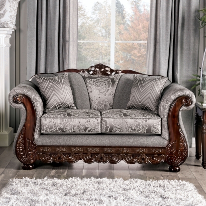 Newdale Gray Loveseat Model SM6424-LV by Furniture of America