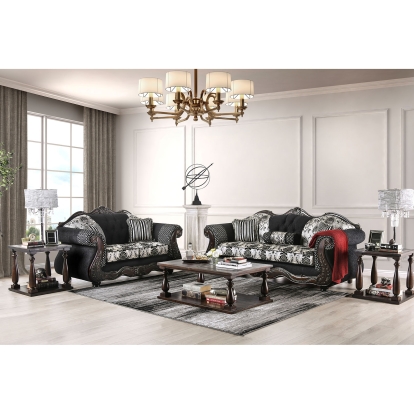 Ronja Black Sofa with Loveseat Model SM6432-2PC by Furniture of America