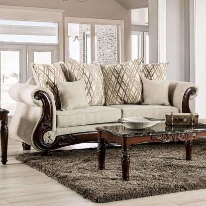 Giardino Brown/Walnut Sofa Model SM7764-SF by Furniture of America