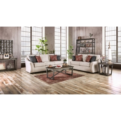 Jarrow Ivory Sofa with Loveseat Model SM8003-2PC by Furniture of America