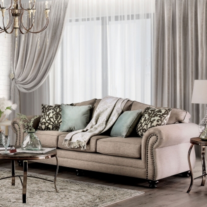Jarauld Dark Taupe Sofa Model SM8006-SF by Furniture of America