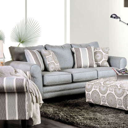 Misty Blue Gray Sofa Model SM8141-SF by Furniture of America