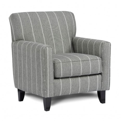 Furniture of America Pocklington Transitional Chenille Solid with Wood Stripe Chair Model SM8188-CH-ST